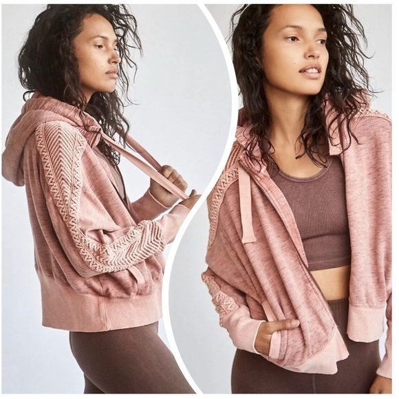 NWT. Free People - Mountain High Cable Hoodie - Picture 6 of 16